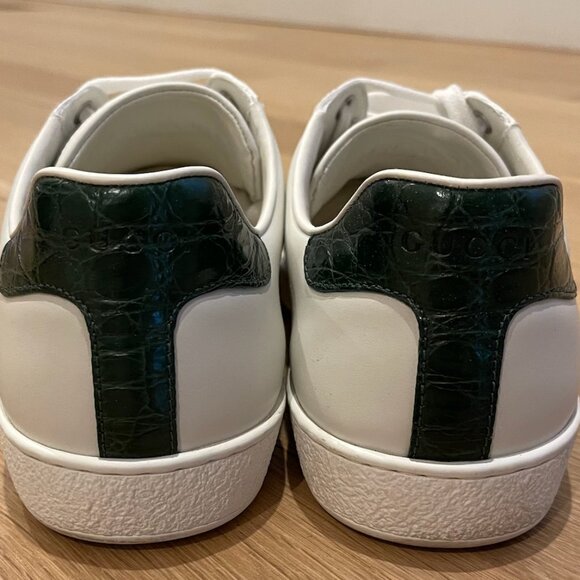 Gucci Ace Crocodile-Embossed Sneakers - Picture 4 of 8